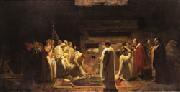 Jeles-Eugene Lenepveu The Martyrs in the Catacombs painting